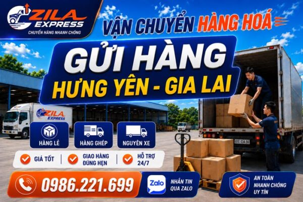xe gửi hàng từ hưng yên đi gia lai