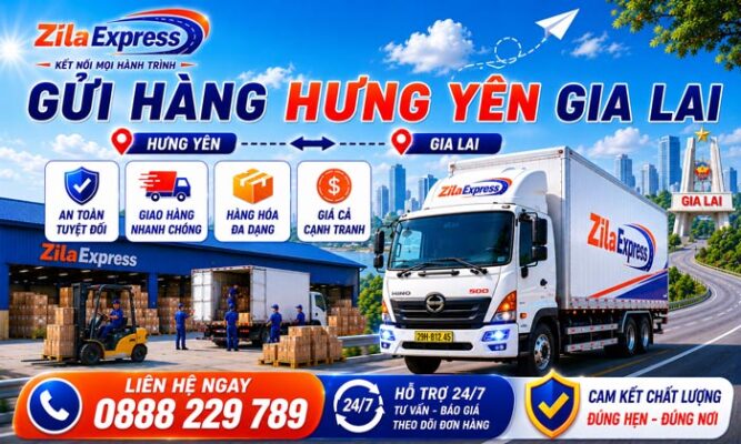 vận chuyển gửi hàng hưng yên gia lai